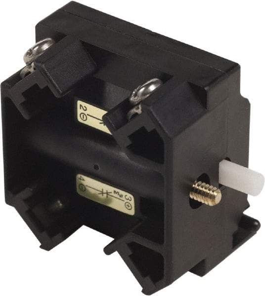 Schneider Electric - 2NC, 3 Amp, Electrical Switch Contact Block - 115 VDC and 240 VAC, Screw Terminal, 1.18 Inch Hole, 30mm Hole - Americas Industrial Supply