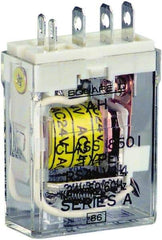 Square D - 1 hp at 240 Volt & 1/2 hp at 120 Volt, Electromechanical Plug-in General Purpose Relay - 12 Amp at 240 VAC, SPDT, 24 VAC at 50/60 Hz - Americas Industrial Supply