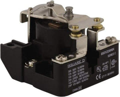 Square D - 2 hp, 10 VA Power Rating, Electromechanical Screw Clamp General Purpose Relay - 10 Amp at 600 V & 40 Amp at 277 VAC, SPST, 24 VAC at 50/60 Hz, 63.6mm Wide x 50.3mm High x 63.2mm Deep - Americas Industrial Supply