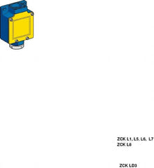 Telemecanique Sensors - 3.7 Inch Long, Metal Body, Limit Switch Body - For Use with ZCKD02, ZCKD029, ZCKD05, ZCKD06, ZCKD08, ZCKD10, ZCKD109, ZCKD15, ZCKD16, ZCKD17, ZCKD21, ZCKD219, ZCKD23, ZCKD239, ZCKD41, ZCKD59, ZCKD81, ZCKD91 - Americas Industrial Supply