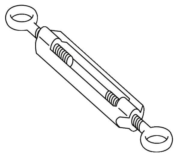 Telemecanique Sensors - 1.6 Inch Long, Limit Switch Turnbuckle - For Use with XY2C - Americas Industrial Supply