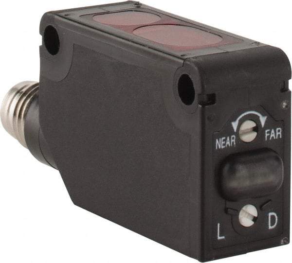 Telemecanique Sensors - M8 Connector, 1m Nominal Distance, Shock and Vibration Resistant, Diffused Photoelectric Sensor - 12 to 24 VDC, PBT, 11mm Long x 11mm Wide x 33mm High - Americas Industrial Supply