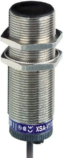 Telemecanique Sensors - PNP, NC, 10mm Detection, Cylinder, Inductive Proximity Sensor - 3 Wires, IP67, 12 to 48 VDC, M30x1.5 Thread, 81mm Long - Americas Industrial Supply