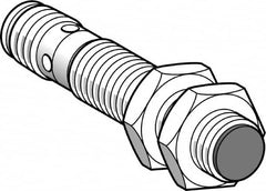 Telemecanique Sensors - NPN, PNP, NC, 8mm Detection, Cylinder, Inductive Proximity Sensor - 2 Wires, IP67, IP69, 12 to 48 VDC, M18x1 Thread, 74mm Long - Americas Industrial Supply