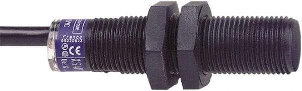 Telemecanique Sensors - NPN, PNP, NC, 4mm Detection, Cylinder, Inductive Proximity Sensor - 3 Wires, IP67, 24 to 48 VDC, M12x1 Thread, 50mm Long - Americas Industrial Supply
