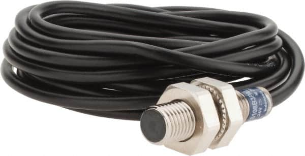 Telemecanique Sensors - PNP, 2.5mm Detection, Cylinder, Inductive Proximity Sensor - 3 Wires, IP65, IP67, 12 to 24 VDC, M8x1 Thread, 33mm Long - Americas Industrial Supply