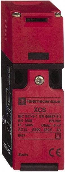 Telemecanique Sensors - NO/NC Configuration, Multiple Amp Level, Plastic Key Safety Limit Switch - 30mm Wide x 30mm Deep x 107mm High, IP67 Ingress Rating - Americas Industrial Supply