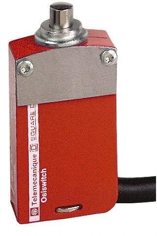 Telemecanique Sensors - 2NO/2NC Configuration, Multiple Amp Level, Metal Plunger Safety Limit Switch - 5m Cable Length, 30mm Wide x 16mm Deep x 60mm High, IP66, IP67, IP68 Ingress Rating - Americas Industrial Supply