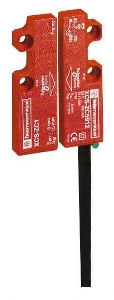 Telemecanique Sensors - 2NC Configuration, 24 VDC, 100 Amp, Plastic Noncontact Safety Limit Switch - 5m Cable Length, 16mm Wide x 7mm Deep x 51mm High, IP66, IP67 Ingress Rating - Americas Industrial Supply