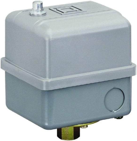 Square D - 1, 7, 9 and 3R NEMA Rated, 135 to 175 psi, Electromechanical Pressure and Level Switch - Adjustable Pressure, 575 VAC, L1-T1, L2-T2 Terminal, For Use with Square D Pumptrol - Americas Industrial Supply