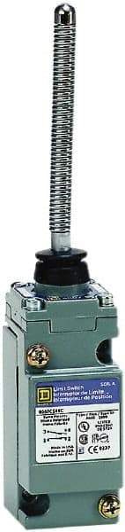 Square D - DPDT, 2NC/2NO, 600 Volt Screw Terminal, Cat Whisker Actuator, General Purpose Limit Switch - 1, 2, 4, 6, 12, 13, 6P NEMA Rating, IP67 IPR Rating - Americas Industrial Supply