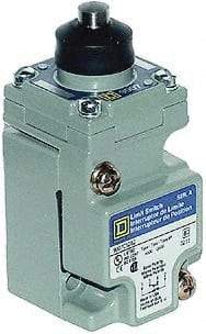 Square D - SPDT, NC/NO, 600 Volt Screw Terminal, Plunger Actuator, General Purpose Limit Switch - 1, 2, 4, 6, 12, 13, 6P NEMA Rating, IP67 IPR Rating - Americas Industrial Supply