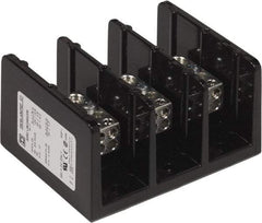 Square D - 3 Poles, 350 (Copper) Amp, Phenolic Power Distribution Block - 600 VAC, 2 Primary Connection - Americas Industrial Supply