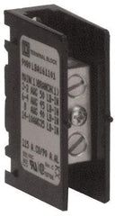 Square D - 1 Pole, 115 (Copper), 90 (Aluminium) Amp, Thermoplastic Power Distribution Block - 600 VAC, 1 Primary Connection - Americas Industrial Supply