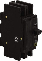 Square D - 60 Amp, 120/240 VAC, 2 Pole, DIN Rail Mounted, Flush Mount, Surface Mount Miniature Circuit Breaker - Thermal Magnetic Trip, 10 kA at 120/240 VAC Breaking Capacity, 14-2 (Aluminum), 14-2 (Copper) AWG, 74mm Deep x 103mm High x 19mm Wide - Americas Industrial Supply