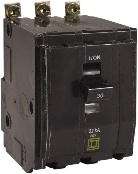 Square D - 40 Amp, 240 VAC, 3 Pole, Bolt On Miniature Circuit Breaker - 8-2 AWG - Americas Industrial Supply