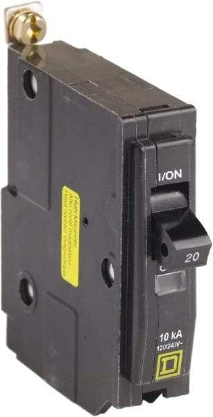 Square D - 20 Amp, 120 VAC, 1 Pole, Bolt On Miniature Circuit Breaker - 14-8 AWG - Americas Industrial Supply