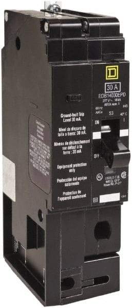 Square D - 20 Amp, 277 VAC, 1 Pole, Panel Mount Molded Case Circuit Breaker - Thermal Magnetic Trip, 12-4 (Aluminum), 14-6 (Copper) AWG, 4.05 Inch Deep x 5.66 Inch High x 0.98 Inch Wide - Americas Industrial Supply