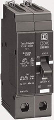 Square D - 20 Amp, 480Y/277 V, 2 Pole, Bolt On Miniature Circuit Breaker - 35 kA Breaking Capacity, 12, 14 AWG - Americas Industrial Supply