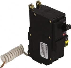 Square D - 40 Amp, 240 VAC, 2 Pole, Bolt On Residual Current Circuit Breaker with Overcurrent Protection - 12-4, 14-6 AWG - Americas Industrial Supply