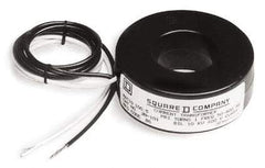Square D - 50 Amp AC Input, 5 Amp AC Output, Panel Meter Current Transformer - Flying Lead Terminal, For Use with AC Ammeter - Americas Industrial Supply