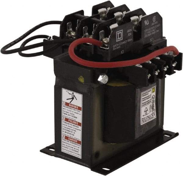 Square D - 1 Phase, 300 VA, Top Mount Fuse Block Control Transformer - 131°F Temp Rise - Americas Industrial Supply