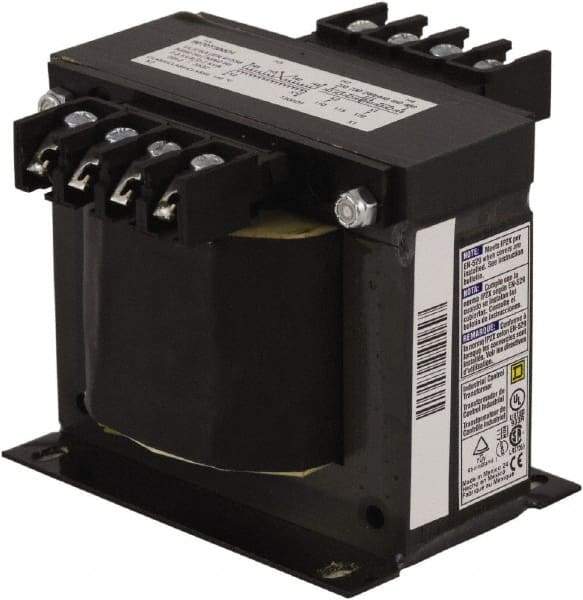 Square D - 300 VA, Top Mount Fuse Block Control Transformer - 50/60 Hz, 5.49 Inch Deep x 3.84 Inch High - Americas Industrial Supply