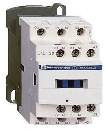 Schneider Electric - 2NC/3NO, 220 VAC at 50/60 Hz Control Relay - 17 V - Americas Industrial Supply