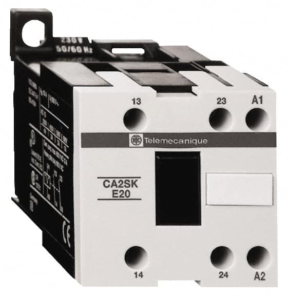 Schneider Electric - 2NO, 480 VAC at 50/60 Hz Control Relay - DIN Rail Mount - Americas Industrial Supply