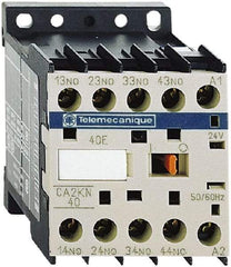 Schneider Electric - 4NO, 230-240 VAC at 50/60 Hz Control Relay - 17 V - Americas Industrial Supply