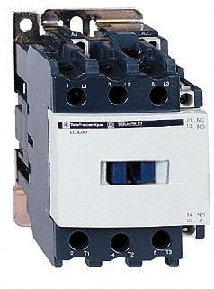 Schneider Electric - 3 Pole, 110 Coil VAC at 50/60 Hz, 40 Amp at 440 VAC and 60 Amp at 440 VAC, Nonreversible IEC Contactor - Exact Industrial Supply