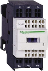 Schneider Electric - 3 Pole, 24 Coil VDC, 18 Amp at 440 VAC and 25 Amp at 440 VAC, Nonreversible IEC Contactor - 1 Phase hp: 1 at 115 VAC, 3 at 230/240 VAC, 3 Phase hp: 10 at 460/480 VAC, 15 at 575/600 VAC, 5 at 200/208 VAC, 5 at 230/240 VAC - Americas Industrial Supply