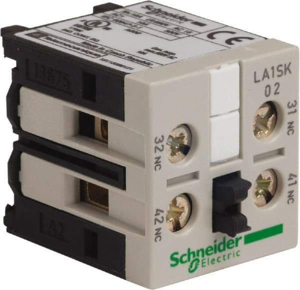 Schneider Electric - Contactor Auxiliary Contact Block - For Use with LC1SK and TeSys SK - Americas Industrial Supply