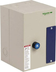 Schneider Electric - 3 Pole, 12 Amp, 120 Coil VAC, Nonreversible Enclosed IEC Motor Starter - 1 Phase Hp: 0.5 at 120 VAC, 2 at 240 VAC, 3 Phase Hp: 10 at 575 VAC, 3 at 208 VAC, 3 at 230 VAC, 7.5 at 460 VAC - Americas Industrial Supply