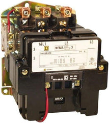 Square D - 3 Pole, 440 Coil VAC at 50 Hz and 480 Coil VAC at 60 Hz, 90 Amp NEMA Contactor - Open Enclosure, 50 Hz at 440 VAC and 60 Hz at 480 VAC - Americas Industrial Supply