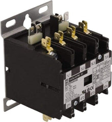 Square D - 4 Pole, 30 Amp Inductive Load, 277 Coil VAC at 60 Hz, Definite Purpose Contactor - Phase 1 and Phase 3 Hp:  10 at 230 VAC, 15 at 460 VAC, 2 at 115 VAC, 20 at 575 VAC, 5 at 230 VAC, 40 Amp Resistive Rating, CE, CSA, UL Listed - Americas Industrial Supply