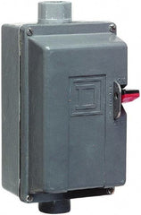 Square D - 2 Poles, 36 Amp, M-1P NEMA, Enclosed Pushbutton Manual Motor Starter - 3 hp at 115 VAC & 5 hp at 230 VAC, CSA, NEMA 4/4X & UL Listed - Americas Industrial Supply