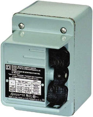 Square D - 2 Poles, 30 Amp, NEMA, Enclosed Toggle Manual Motor Starter - 1 hp at 90 VDC, 1-1/2 hp at 230 VDC, 2 hp at 115 VAC, 2 hp at 115 VDC, 2 hp at 230 VAC, 3 hp at 460 VAC & 3 hp at 575 VAC, CE, CSA, NEMA 4 & UL Listed - Americas Industrial Supply