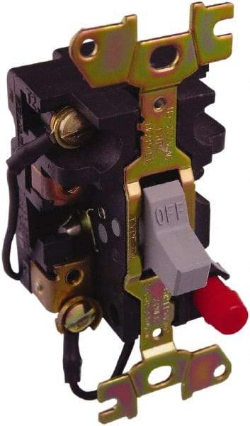 Square D - 2 Poles, 16 Amp, Open Toggle Manual Motor Starter - 1 hp at 115 VAC, 1 hp at 230 VAC, 1 hp at 277 VAC, 3/4 hp at 115 VDC & 3/4 hp at 230 VDC, CE, CSA & UL Recognized - Americas Industrial Supply