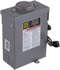 Square D - 30 Amp, 120/240 V, 2 Pole Fused Safety Switch - NEMA 3R, 2 hp at 120 VAC, 3 hp at 240 VAC (Single Phase), DPST Contact Form - Americas Industrial Supply