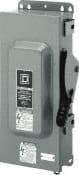 Square D - 100 Amp, 600 VAC/VDC, 3 Pole Fused Safety Switch - NEMA 12 & 3R, 30 hp at 480 VAC (Single Phase), 75 hp at 600 VAC, 50 hp at 600 VDC (Triple Phase), 3PST Contact Form - Americas Industrial Supply