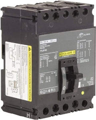 Square D - 100 Amp, 250 VDC, 600 VAC, 3 Pole, Panel Mount Molded Case Circuit Breaker - Thermal Magnetic Trip, 18 kA Breaking Capacity, 12-1/0 (Aluminum), 14-1/0 (Copper) AWG, 4.13 Inch Deep x 6 Inch High x 4-1/2 Inch Long - Americas Industrial Supply