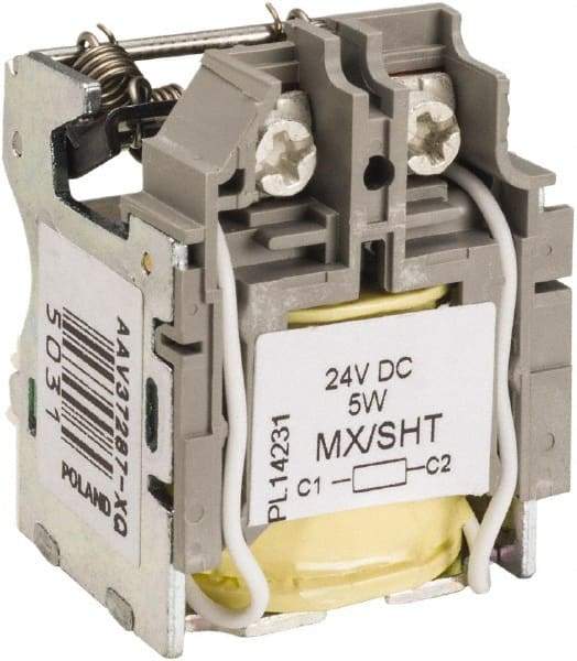 Square D - Circuit Breaker Shunt Trip - 24 VDC Control Voltage, Use with H Frame Circuit Breaker, J Frame Circuit Breaker, L Frame Circuit Breaker - Americas Industrial Supply