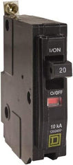 Square D - 20 Amp, 240 VAC, 1 Pole, Bolt On Miniature Circuit Breaker - 14-8 AWG - Americas Industrial Supply