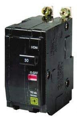 Square D - 10 Amp, 240 VAC, 2 Pole, Bolt On Miniature Circuit Breaker - 14-8 AWG - Americas Industrial Supply