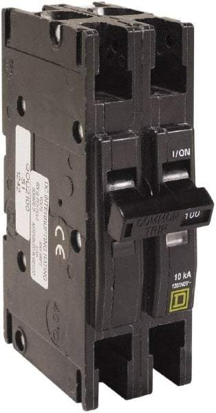 Square D - 100 Amp, 240 VAC, 2 Pole, Panel Mount Miniature Circuit Breaker - 12-2/0 AWG - Americas Industrial Supply
