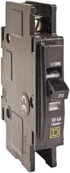 Square D - 40 Amp, 240 VAC, 1 Pole, Panel Mount Miniature Circuit Breaker - 14-2 AWG - Americas Industrial Supply