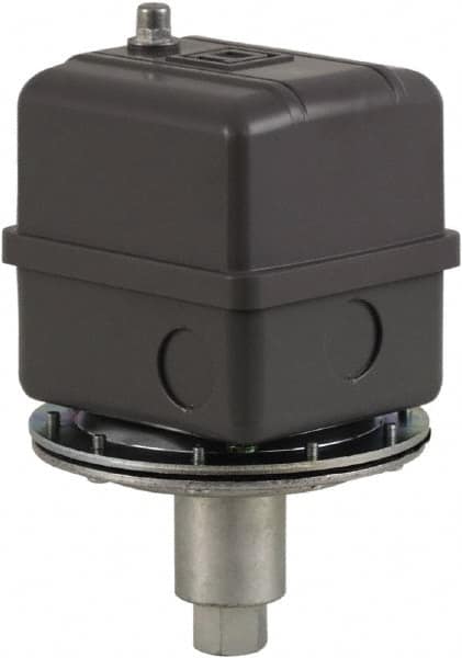 Square D - 1 NEMA Rated, DPST, 16.5 inHg to 25 inHg, Vacuum Switch Pressure and Level Switch - Adjustable Pressure, 480 VAC, Screw Terminal - Americas Industrial Supply