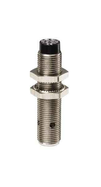 Telemecanique Sensors - PNP, 2mm Detection, Cylinder, Inductive Proximity Sensor - 3 Wires, IP67, 12 VDC, 12 VDC, 24 VDC, M12x1 Thread, 53mm Long x 12mm Wide - Americas Industrial Supply