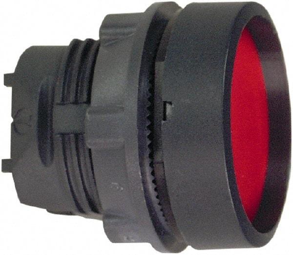Schneider Electric - 22mm Mount Hole, Extended Straight, Pushbutton Switch Only - Round, Red Pushbutton, Nonilluminated, Maintained (MA) - Americas Industrial Supply